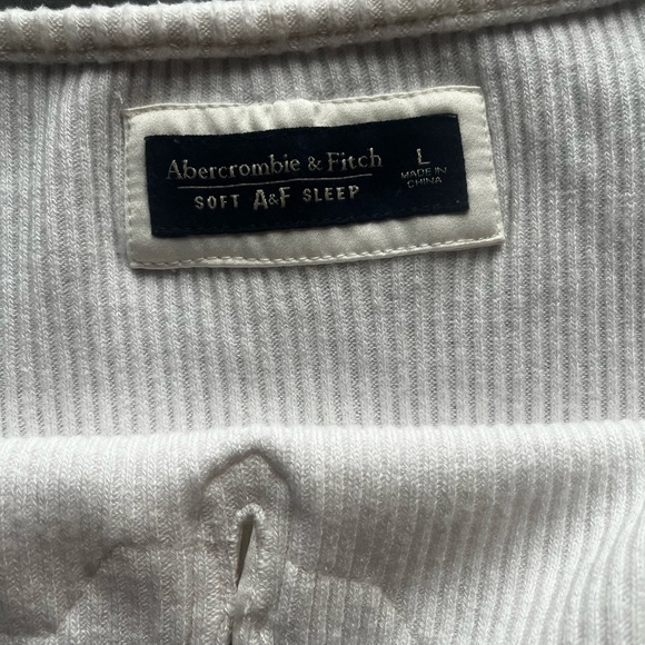 Abercrombie & Fitch Lace detail Cami Tank Top, Size: L, Color: White - Picture 4 of 5